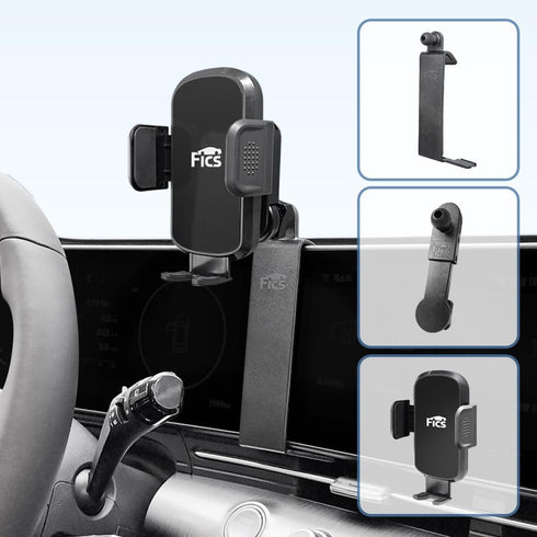 FICS Phone Holder Compatible with KONA 2024 Accessories, Customized Phone Mount for KONA 2024