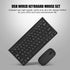 Mini Wired Keyboard and Mouse Set, Compact Size, USB Keyboard Optical Mouse Combo, Black