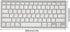 Mini Keyboard, Slim 78 Keys Portable White Computer Keyboard, Quiet Typing for iOS Systems (Korean)