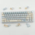 PBT Keycaps 138 Keys MOA Profile Cute Dye-Sublimation Blue-White Puppy Keycaps Set for Cherry Gateron MX Switches