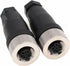 Eonvic M12 4 Pin Female Connector, 12mm A Code Industrial Circular Connector, IP67 250V 4A AC/DC, 2pcs