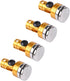 4Pcs SCX10 4WD 1:10(Yellow) Body Shell Mount Column, Magnetic Post Mount, Body RC Car Magnetic Shell Post Model Car