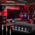 FlyroadUp 3.5mm 1 4 Aux + RCA L/R Audio Splitter in Out Stereo Analog Audio Distributor Box