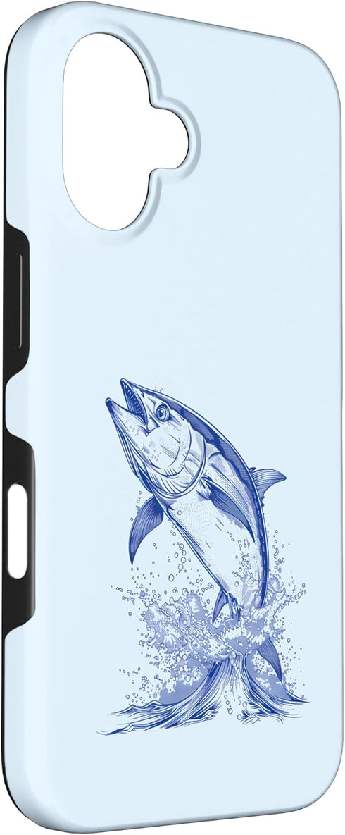 Sea Ocean Animal Art 16 Bluefin Tuna Ocean Sea Tuna Motif Artwork Sea Ocean Animal Case for iPhone