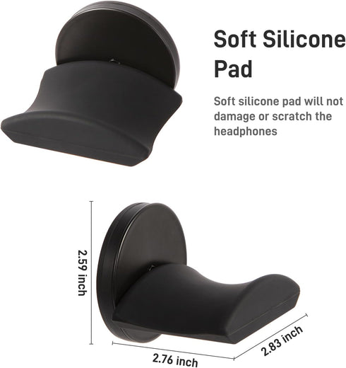 Magnetic Headphone Holder, Headset Hooks for Desk & Table, Compatible with All Computer/Gaming Headsets, Up to 30lbs