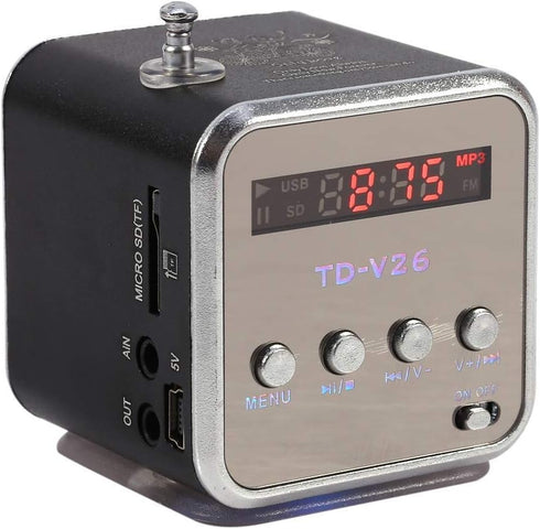 Eboxer Portable Mini Speaker Music Player FM Radio Stereo Speaker Support TF Card