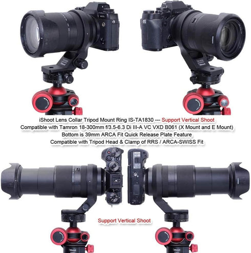 Lens Collar Tripod Mount Ring, Compatible with Tamron 18-300mm f/3.5-6.3 Di III-A VC VXD B061, Arca-Swiss Fit