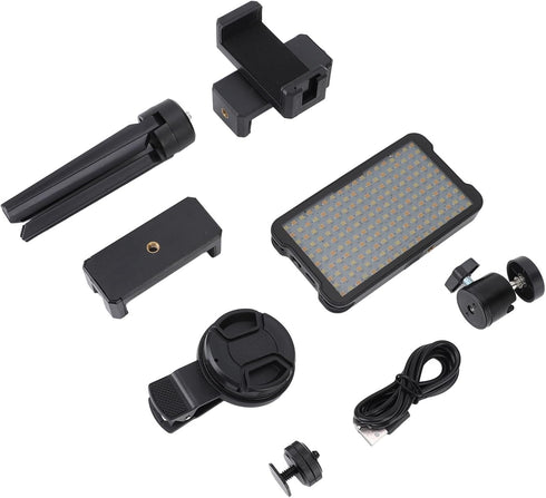 ZJchao 52mm Reduce Reflected Light Device, CPL Lens Filter, Rechargeable Fill Light for Photography, Live Streaming