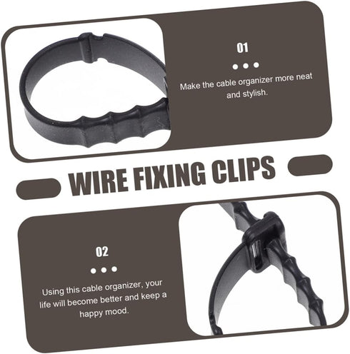 12pcs Silicone Cable Organizers Headphone Cord Keepers USB Cable Winders for Desk Nightstand Office Tangle Management