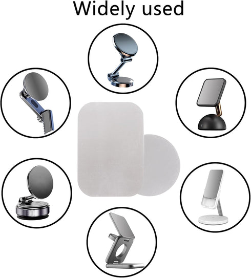 GDMINLO Plate4Pack 2 2 Mount Metal for Magnetic Car Mount Phone Holder with Full Adhesive for Phone Magnet, Rectangle