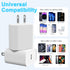 2Pack USB C Charger Block 20W, iGENJUN USB-C Power Adapter for Fast Charging iPhone 15/15 Plus/Pro Max