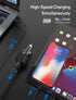 95W 3 Port USB C Fast Car Charger, 65W 30W PPS PD Type C Adapter for iPhone 15 14 Pro Max, Samsung S21 S10 Note10/20