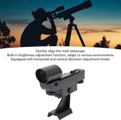 Xixian 80 90 130EQ LED Dot Viewfinder Scope Adjustment Quick Alignment for Astronomical Telescope Brightness Fit Urban
