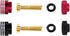 TCRC 2PCS Aluminum Heatsink 5mm Bullet Plug Connectors & Grips for Li-Po and Li-HV Hardcase Power (Red + Black)