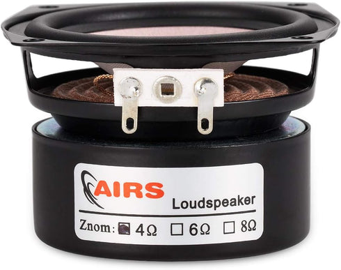 Douk Audio 1PC Hi-Fi 2.5" 8 Ohm Desktop Full Range Speaker, High Sensitivity for Home & Car Audio 8-15W