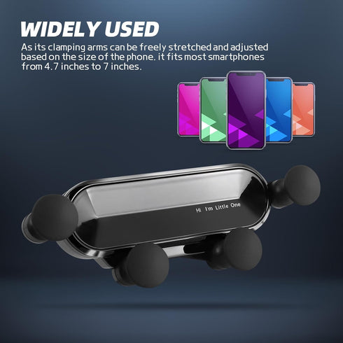 Hovom Car Air Vent Phone Holder, Anti-Shaking & Anti-Slip Cell Phone Holder for Car Vent, Retractable Adjustable Angle