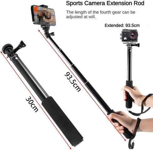 Reflex Camera 93.5cm 13/12/11/10/9/8/7, 360 X4 X3 X2 1/4" Extension Pole Selfie Stick Tripod Compatible with Go Pro