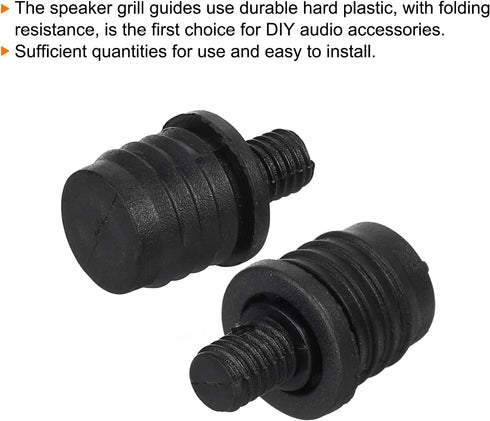 MECCANIXITY Speaker Grill Guides, Plastic Ball and Socket Type, 5.8mm Dia for Speaker Parts Accessories, Pack of 4