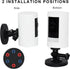 Magnetic Wall Mount for Ring Stick Up Cam Battery, Ceiling Mounting Bracket for Outdoor Indoor Security Camera with