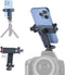 Phone Tripod Mount with Remote Controller, Universal Smartphone Adapter with Cold Shoe, 360° Rotating Clip Holder
