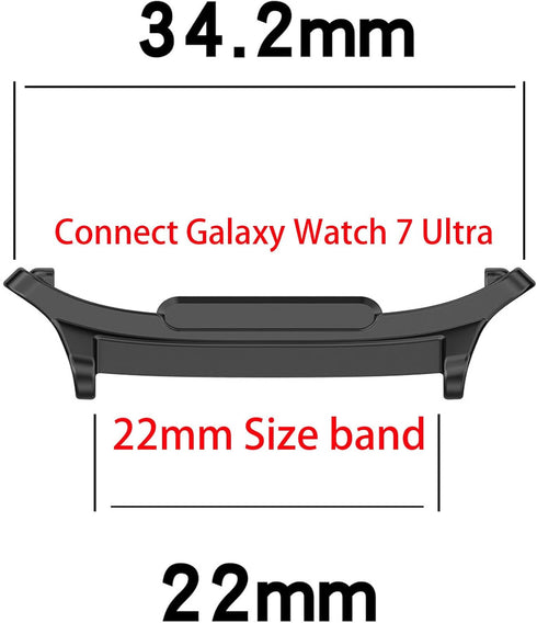 Galaxy Watch Ultra 47mm LTE Adapter, 22mm Stainless Steel Connector Kit for Replacement Strap Hardware Lugs
