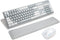 Wireless Keyboard and Mouse Combo with Wrist Rest, 2.4G Full-Sized Keyboard and Mouse, Dual-System for Computer/Laptop
