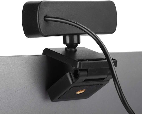 ASHATA 4K 2K 2560 1440 Webcam, Video, x Resolution, Built-in Microphone, Auto Focus, Plug and Play, Black