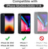 JETech Full Coverage Screen Protector for iPhone SE 3 (2022)/SE 2 (2020)/8/7 4.7-Inch, Black Edge, Case-Friendly, 3-Pack