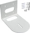 PTZ Camera Wall Mount Bracket, Universal Solid Metal Mount for All PTZ Cameras, Includes Mounting Screws (White)