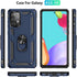 for Samsung A52 Case, Galaxy A52 Shockproof Cover with HD Screen Protector, Military-Grade Ring Holder Kickstand