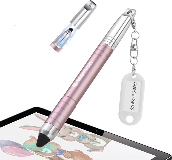 Easy Grip Kids Stylus Pen for iPad, iPhone, Chromebook, Android, Fire Edition Tablet - Capacitive Touch Screen - Rose