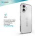 Speck 16 Clear iPhone Plus Case - Slim GemShell - Clear/Platinum Glitter