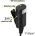 New HD-Mic Single-Wire Earpiece Surveillance Kit for Retevis BaoFeng, BTECH, Kenwood Walkie Talkie