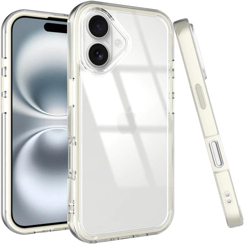 Puxicu Acrylic 2 in 1 for iPhone 17 CaseAnti-Yellowing, Military-Grade Protection, Drop Shockproof