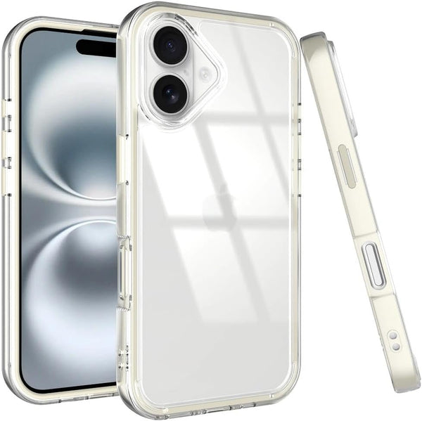 Puxicu Acrylic 2 in 1 for iPhone 17 CaseAnti-Yellowing, Military-Grade Protection, Drop Shockproof