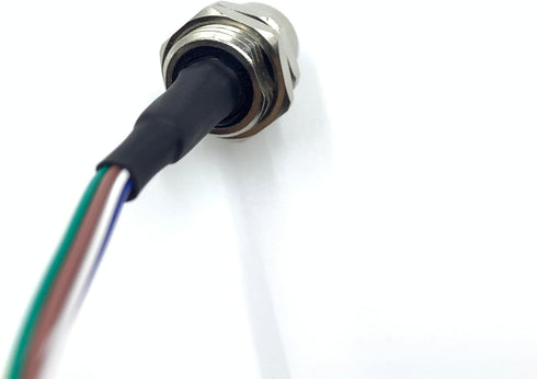 M12 8Pin Female Connector Cable, A Coded Straight Back Mount, 1M Waterproof Female Aviation Socket