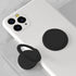 TENOC 360 Phone Grip Sticky Rotation Universal Stand Finger Ring Holder Slim Kickstand for Cell Phone Case, Black