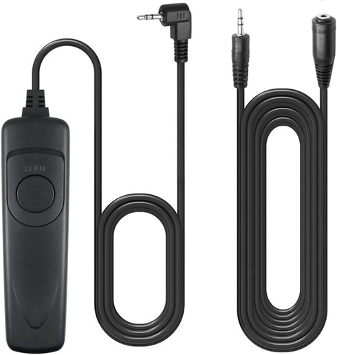3.3ft Shutter Release Remote Control with 11.4ft Extension Cable, AFUNTA RS-60E3 Wired Remote Control Switch for DSLR