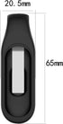 Clip for Compatible with Xiaomi MI Band 7/7 NFC/6/6 NFC/5/5 NFC Band Clip Holder Case Replacement Soft Silicone Strap Accessories for Amazfit Band 5 Clip Case Accessory (Black,White,Red)