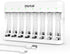 Dlyfull 8 Bay AA AAA Battery Charger with USB-C High-Speed Charging, Independent Slot for 1.2V Ni-MH Ni-CD Rechargeable
