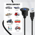 TNP USB 3.0 Flush Mount Cable with Buckle, Dashboard Panel 1 Port USB Socket Plug Connector (1.8M / 6FT)