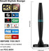 Lyrwihn 4K 1080p 18ft TV Antenna Indoor, Antenna for Smart TV, Support with Signal Booster for Local Channels, Long