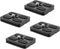 4PC Quick Release Plate for Arca Swiss with 1/4''-20 Screw, Tripod Mount Plate for DSLR Tripod Ball Head