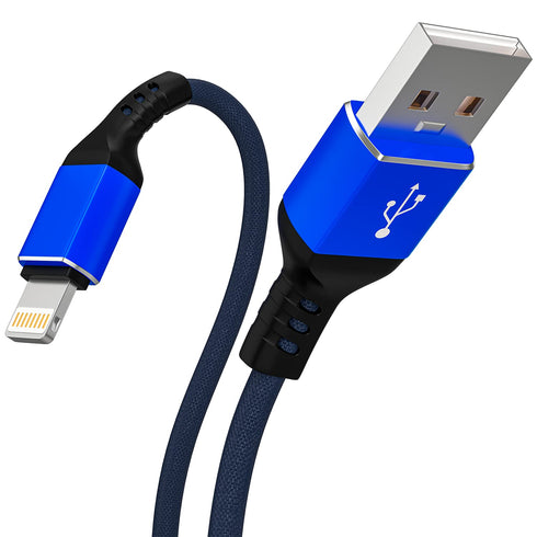 iPhone Charger Cable 4 Pack, Apple MFi Certified 6 FT Blue Long Lightning Fast Charging USB Cable Compatible with