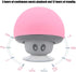 Mini Bluetooth Mushroom Speaker, 5V 3W Wireless Speaker Mini Audio Speaker Subwoofer with Suction Cup, Mushroom Design,