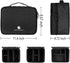 Travel Electronics Organizer - Waterproof Cable Organizer Bag for Electronic Accessories, Large Shockproof Storage Bag