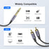 MOSWAG 1/4 to RCA Cable, 6.35mm Stereo Jack to Dual RCA Insert Y Splitter Audio Cable