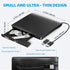 Ziweo 3.0 External USB Type-C CD DVD +/-RW Drive - Portable CD ROM Reader & DVD Burner with Protective Carrying Case