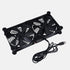 140mm 3-Degree 5V Quiet Dual Router Fan Cooler with L/M/H Speed Controller, DC USB Powered Cooling Case Fan for Router