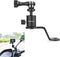 Motorcycle Rearview Mirror Mount for GoPro, Aluminum Bracket Holder (360 Degree Rotation & 10mm Hole) Compatible with